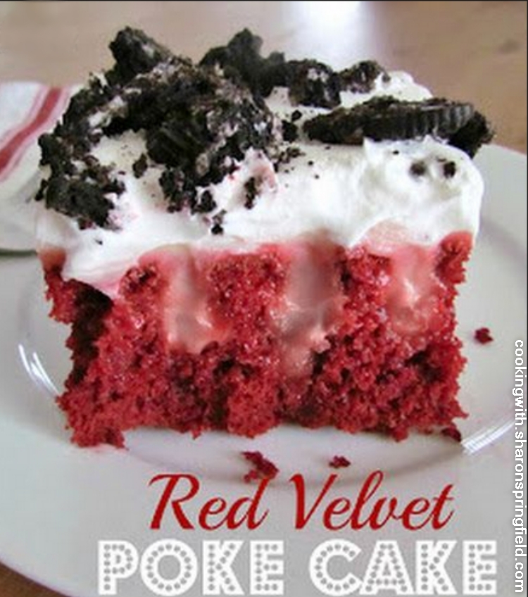 Red Velvet Poke Cake