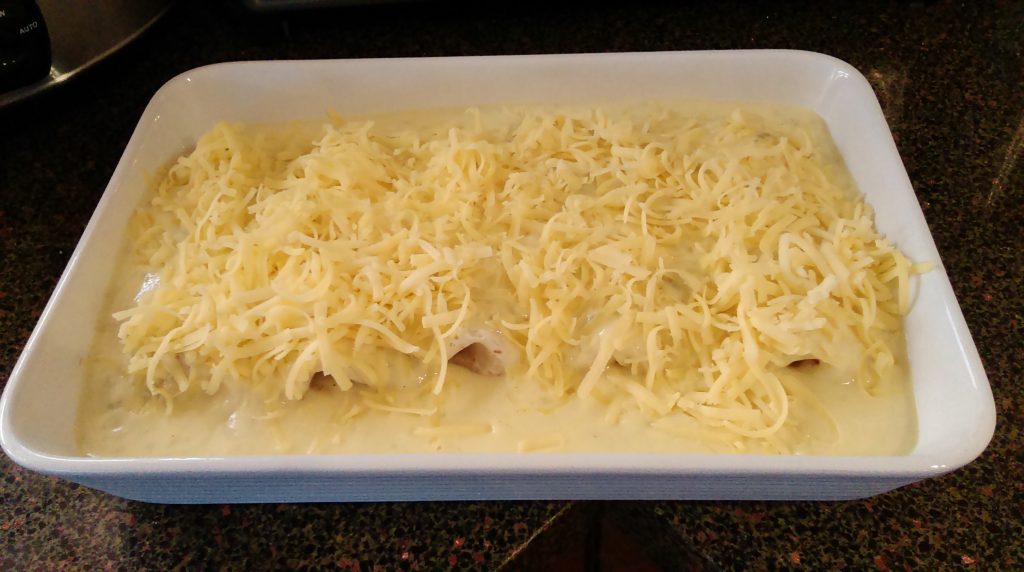 Chicken Enchiladas with Cheese