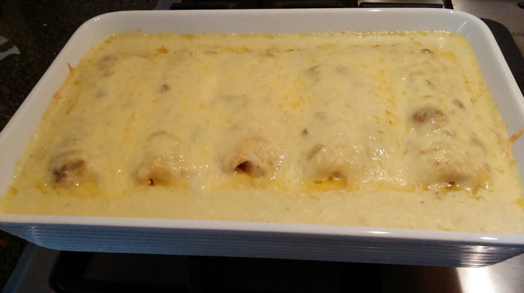 Baked Creamy Chicken Enchiladas